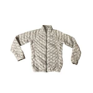 North Face Gray Womens Thermoball Puffer Jacket Size Small in good condition.